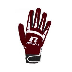 NIP Men's All-Weather Football Receiver Gloves w/Lighter Tighter Grip Maroon AL
